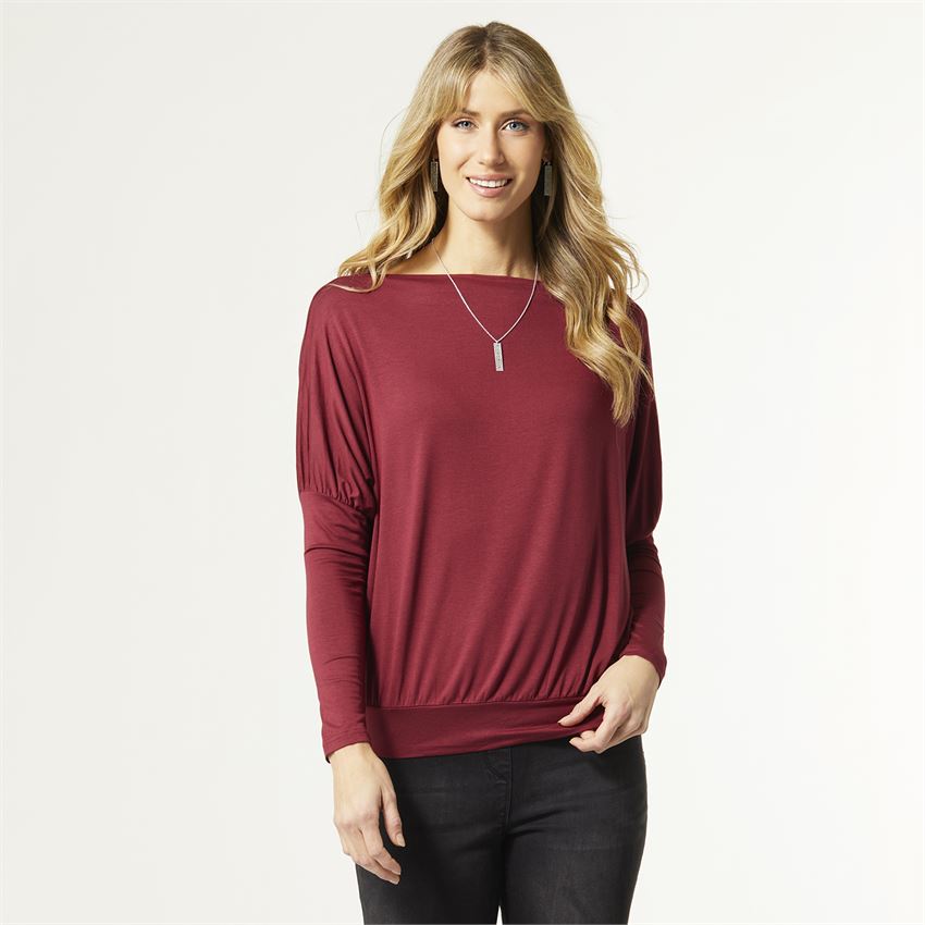 Kaia Long Sleeve Reversible Scoop Neck Tee