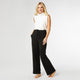 Smooth Wide Leg Pant - Black