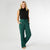 Smooth Wide Leg Pant - Evergreen