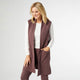 Weekend Brushed Pocket Vest - Wine