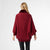 Arya Cardigan with Faux Fur Trim - Burgundy