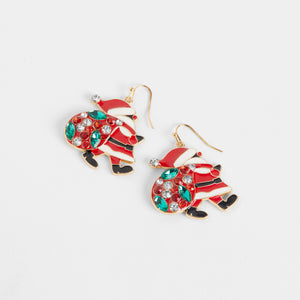 Santa Clause Earrings - Red