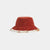 Plaid Faux Fur Reversible Hat - Rust