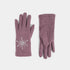 Christmas Snowflake Touchscreen Gloves - Plum