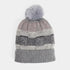 Checkerboard Winer Knit Hat - Grey