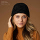 Convertible Snood with Black Sherpa - Cream