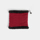 Convertible Snood with Black Sherpa - Deep Red