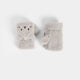 Peekaboo Cat Fingerless Gloves - Grey