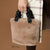 Larsa Faux Fur Wristlet - Tan