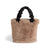 Larsa Faux Fur Wristlet - Tan