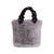 Larsa Faux Fur Wristlet - Grey