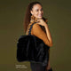 Priscilla Faux Fur Tote - Black