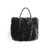 Priscilla Faux Fur Tote - Black