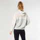 Wynter Hooded Sweatshirt with Lace Panels - Heather Grey/Ivory