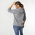 Esther Mini Cable Knit Hooded Top - Mid Heather Grey