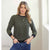 Lanthe Crew Neck Sweater Top - Green/Black