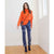 Roux Chunky Knit Turtleneck Sweater - Pumpkin