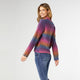 Rachel Fuzzy Ombre Sweater - Magenta Ombre