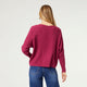 Relaxed Ciana Pullover Sweater - Beaujolais