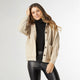 Cyd Button Front Hooded Cardigan - Turtledove