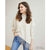 Heavenly-Luxe Flowy Mock Neck Fringe Sweater - Oatmeal