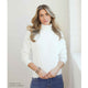 Lilibet Cable Knit Turtleneck Sweater - Cream