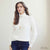 Lilibet Cable Knit Turtleneck Sweater - Cream