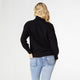 Lilibet Cable Knit Turtleneck Sweater - Black