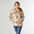 Liona Aztec Print Pullover Shacket - Cream/Rust Aztec