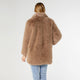 Whitney Faux Fur Coat - Mushroom