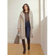 Lenore Textured Faux Fur Coat - Cement