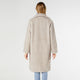 Lenore Textured Faux Fur Coat - Cement