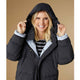 Tinsley Down Puffer Jacket with Removable Hood - Black