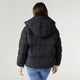 Tinsley Down Puffer Jacket with Removable Hood - Black