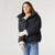 Tinsley Down Puffer Jacket with Removable Hood - Black