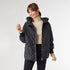 Londyn Relaxed Down Quilted Jacket - Black