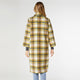 Graylynn Plaid Double Breasted Coat - Dusty Citron