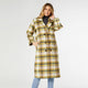 Graylynn Plaid Double Breasted Coat - Dusty Citron