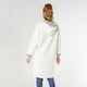 Flora Long Hooded Cardigan with Front Pockets - Winter White