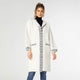 Flora Long Hooded Cardigan with Front Pockets - Winter White