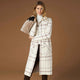 Juliana Double Knit Long Coat - Cream/Mushroom