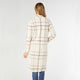 Juliana Double Knit Long Coat - Cream/Mushroom