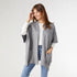 Alani Lightweight Cardigan with Pockets - Mid Heather Grey