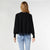 Carter Button Front Cardigan with Fringe - Black