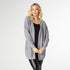 Relaxed Ciana Cardigan with Pocket - Mid Heather Grey - Final Sale