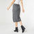 Celleste Sweater Skirt - Charcoal