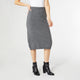 Celleste Sweater Skirt - Charcoal