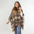 Copacabana Hooded Poncho - Brown/Black