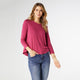 Erin Long Sleeve Tee - Beaujolais