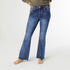 EverStretch Flare with Inset Seam - Dark Denim